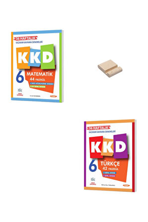 6. Sınıf Matematik ve Türkçe Haftalık Kazanım Denemeleri + Telefon Standı