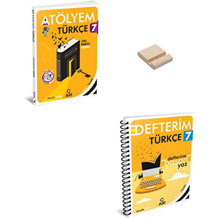 7. Sınıf Türkçe Atölyem ve Defterim + Telefon Standı