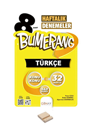 LGS 8. Sınıf Bumerang 32 Haftalık Türkçe Denemeleri ve Telefon Standı