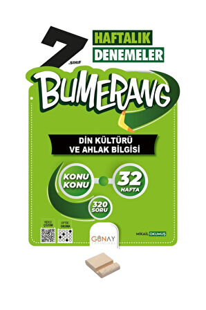 7 Sınıf Bumerang 32 Haftalık Din Denemeleri + Telefon Standı