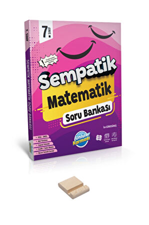 7. Sınıf Sempatik Matematik Soru Bankası ve Telefon Tutucu