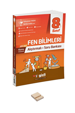 LGS 8. Sınıf Alıştırmalı Fen Soru Bankası ve Telefon Standı