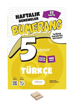 5. Sınıf Bumerang 32 Haftalık Türkçe Denemeleri+ Telefon Standı