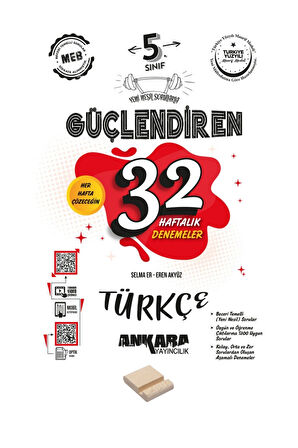 5. Sınıf Güçlendiren 32 Haftalık Türkçe Kazanım Denemeleri ve Telefon Standı
