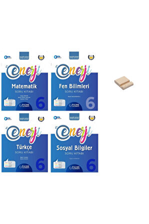 6. Sınıf Enerji Matematik Fen Bilimleri Türkçe ve Sosyal Bilgiler Soru Bankası 4lü Set