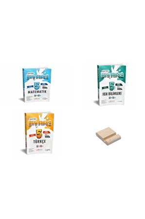 5. Sınıf Bumerang Matematik Fen ve Türkçe Etkinlikli Kitap 3lü Set + Telefon Standı
