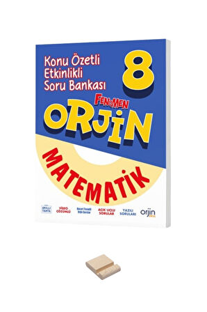 8. Sınıf Orjin Konu Özetli Etkinlikli Matematik Soru Bankası ve Telefon Standı