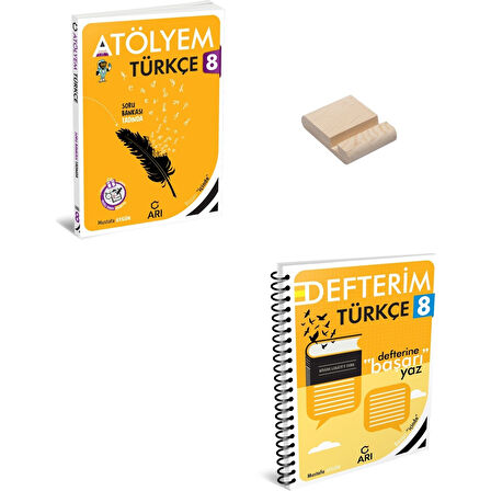 Arı Yayıncılık Lgs 8. Sınıf Türkçe Atölyem ve Defterim + Telefon Standı