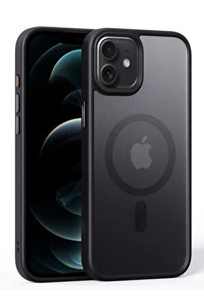 Apple iPhone 16 Pro Max Uyumlu Kılıf Zebana Fros Silikon Kılıf (Kablosuz Şarj Destekli)