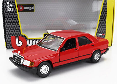 Bburago Burago 1/24 Mercedes Benz 190E 2.6 Model Araç Kırmızı 