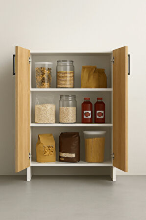 Modern Ahşap Çok Amaçlı Kiler Dolabı 