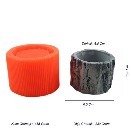 Beton Saksı Silikon Kalıp - 178