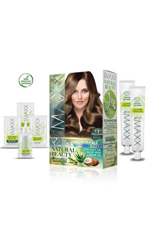 2 Paket Natural Beauty Amonyaksız Saç Boyası 7.3 FındıkKabuğu