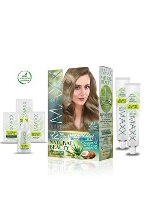 2 Paket Natural Beauty Amonyaksız Saç Boyası 8.1 Küllü AçıkKumral