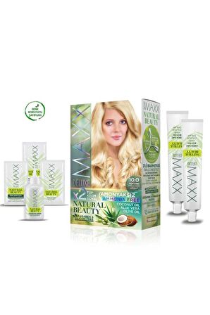 2 Paket Natural Beauty Amonyaksız Saç Boyası 10.0 AçıkSarı