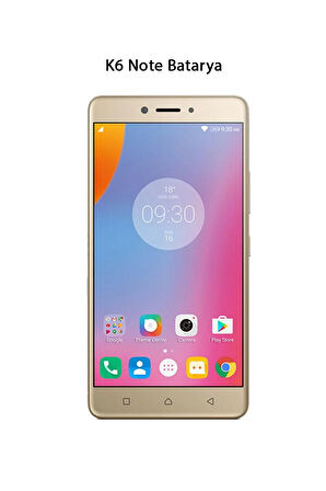 Lenovo K6 Note Batarya Pil 4000 mAh