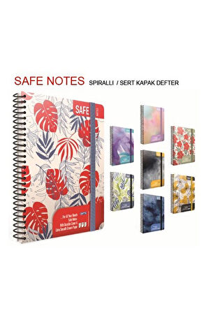 Gıpta Safe Notes Noktalı Defter Sert Kapak Spiralli 17x24 120 Yaprak