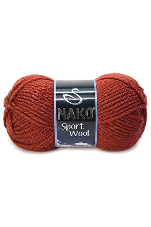 1 Adet Sport Wool Atkı Bere Ceket Yelek Örgü İpi Yünü No: 4409 Kiremit