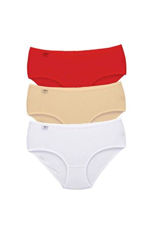 3 Adet Tutku Kadın Yüksek Bel Bato İnce Lastik Külot S8