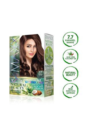 Natural Beauty Amonyaksız Saç Boyası 7.7 KaramelKahve