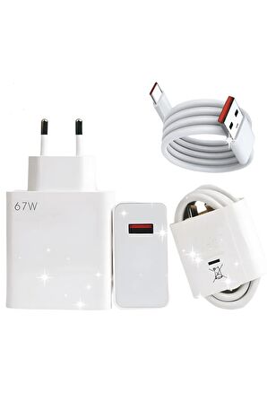 Royaleks Type-C 67 Watt Hızlı Şarj Aleti Beyaz