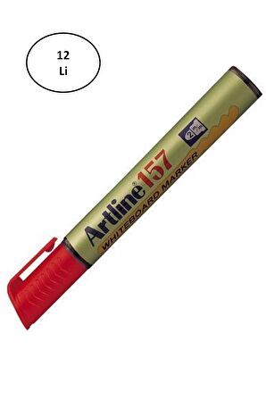 Artline 159 Whiteboard Marker Red Kesik Uç 12'li