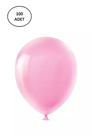 Vatan Balon Tek Renk Pembe VT392 (100 Lü Paket)