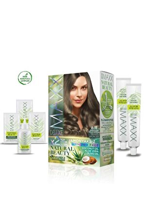 Natural Beauty Amonyaksız Saç Boyası 8.11 YoğunAçık Küllü Kumral