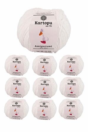 10 Adet Amigurumi El Örgü İpi 50gr 010