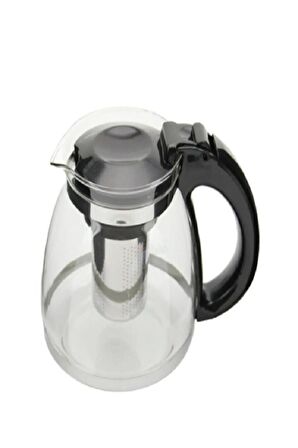 Çelik Süzgeçli Cam Çaycı Servis Demlik 1500 Ml. Royaleks-7488