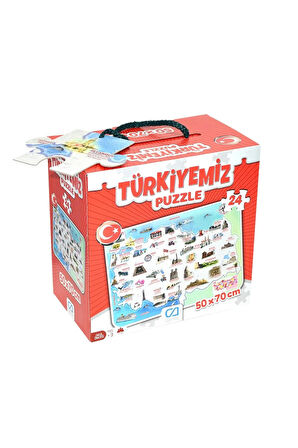 Türkiyemiz Yer Puzzle 24 Parça