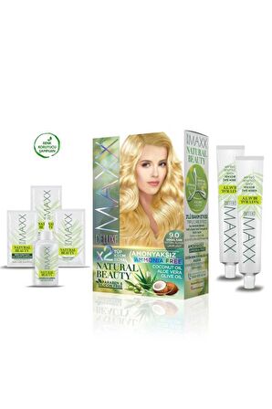 2 Paket Natural Beauty Amonyaksız Saç Boyası 9.0 DoğalSarı