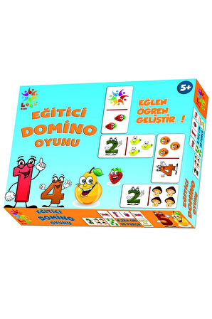 Laço Puzzle Lc015 Eğlen Öğren Eğitici Domino Oyunu Gülen Meyveler