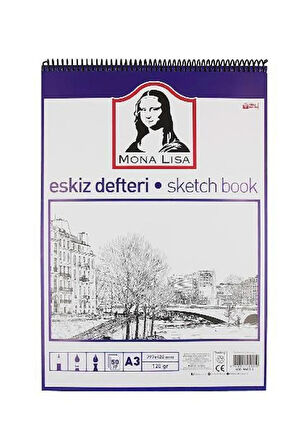 Südor Eskiz Defteri Mona Lisa A3 Telli 120 Gr 50 Yaprak