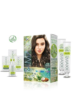 2 Paket Natural Beauty Amonyaksız Saç Boyası 7.11 Yoğun KüllüKumral