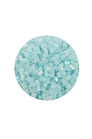 Kesme Cam Boncuk 2mm - 20 Gram - Maz Buz Mavi -BNC321