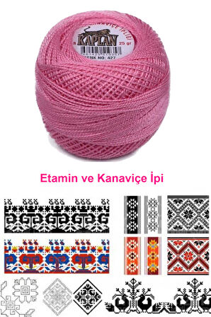 Kaplan Etamin Ve Kanaviçe İpi 8 No Kod/Renk: 427 - Royaleks