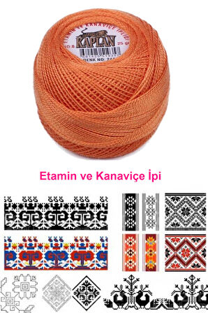 Kaplan Etamin Ve Kanaviçe İpi 8 No Kod/Renk: 244 - Royaleks