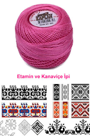 Kaplan Etamin Ve Kanaviçe İpi 8 No Kod/Renk: 603 - Royaleks