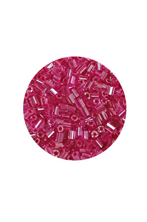 Kesme Cam Boncuk 2mm - 20 Gram - Şeffaf Pembe -BNC334