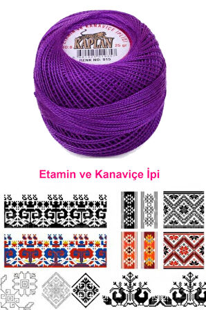 Kaplan Etamin Ve Kanaviçe İpi 8 No Kod/Renk: 915 - Royaleks