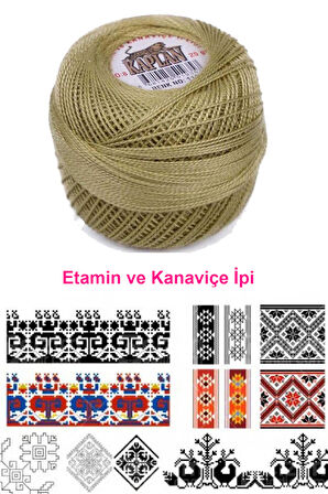 Kaplan Etamin Ve Kanaviçe İpi 8 No Kod/Renk: 118 - Royaleks