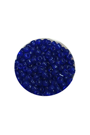 Dökme Cam Kum Boncuk (11/0) 2 mm - 20 Gram -  Kral Mavi - BNC001