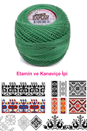 Kaplan Etamin Ve Kanaviçe İpi 8 No Kod/Renk: 110 - Royaleks