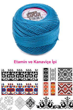 Kaplan Etamin Ve Kanaviçe İpi 8 No Kod/Renk: 518 - Royaleks