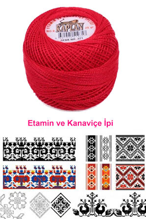Kaplan Etamin Ve Kanaviçe İpi 8 No Kod/Renk: 321 - Royaleks