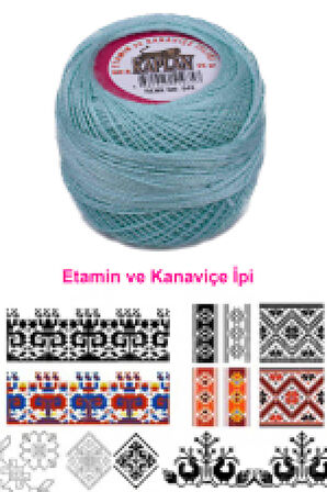 Kaplan Etamin Ve Kanaviçe İpi 8 No Kod/Renk: 943 - Royaleks