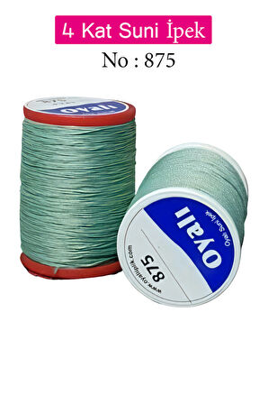 Oyalı 4 Kat Suni İpek İplik İğne Oyası Boncuk İpi Tığ Oyası No:875