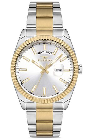 Erkek Çelik Kordon Kol Saati Çelik Kasa Paslanmaz Çelik Model Çift Takvimli Fonksiyon 2 Yıl Garantili