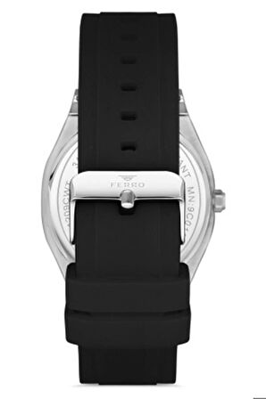 Erkek Spor Kol Saati Çelik Kasa Silikon Kordon Paslanmaz Çelik Model Su Geçirmez